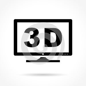 Three dimensions icon