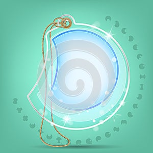 Three dimensions label and fonts