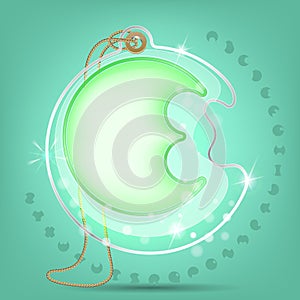 Three dimensions label and fonts