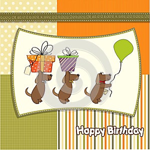 Three dogs that offer a big gift