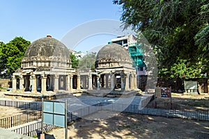 Three domed building in Hauz Khas photo