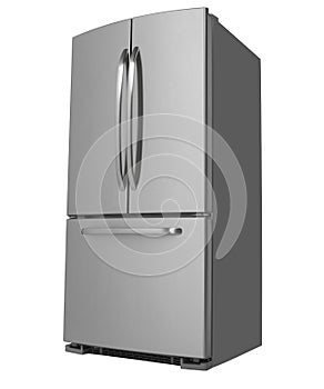 Three Door Refrigerator facing left