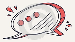 Three Dot Speech Bubble Vector Icon for Dialogue and Communication, vector design Generative AI