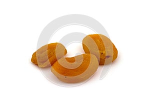 Three dried apricots