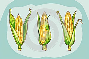 Three Ears of Corn
