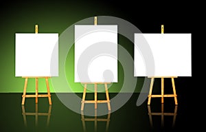 Three Easels