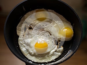 Three Egg Fried Fried Eggs