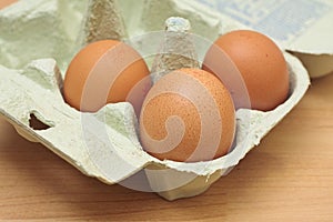 Three eggs