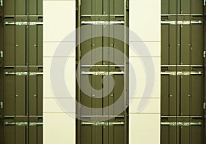 Three Empty Elevator Shafts photo