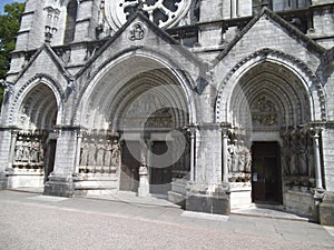 Three entrance gates to a church in Cork.