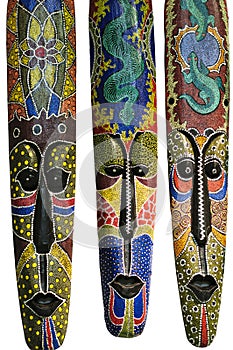 Three ethnic mask