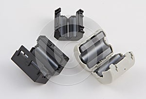 Three ferrite chokes