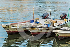 Three fishing boats in Bahrain