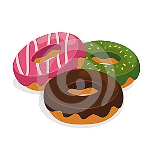 Three Flavour Donuts