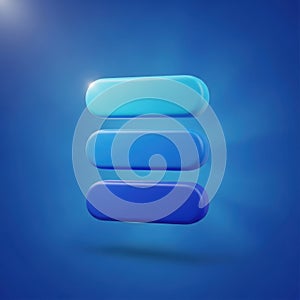 Three floating capsules