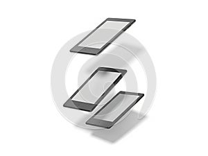 Three floating tablets