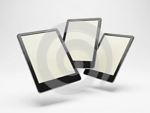 Three floating tablets