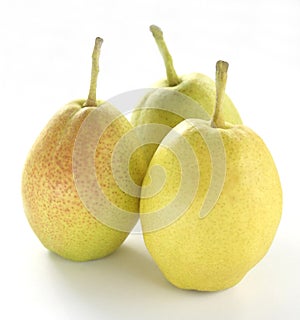 Three fragrant pears