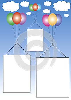 Three frames in the sky