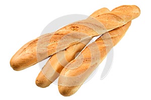 Three French baguette