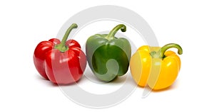 Three fresh sweet pepper