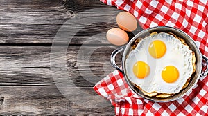 Three Sunny-Side Up Eggs