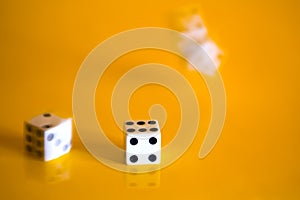 Three game dice photo