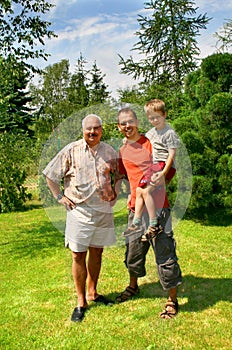 Three generation family