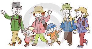 The three-generation family who hikes