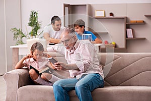 Three generations at home during pandemic