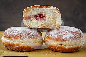 Three German doughnuts