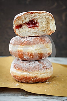 Three German doughnuts