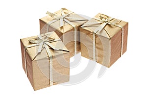 Three gift boxes