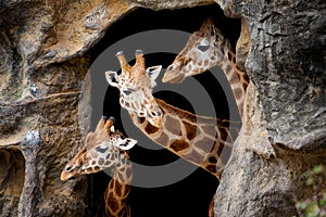 Three giraffes photo