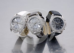 Three glamour watches