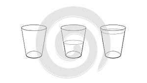 Three Glasses - Technical Drawing