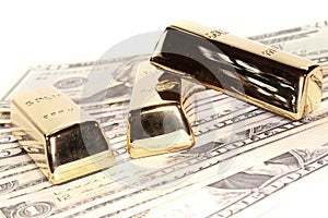 Three gold bars