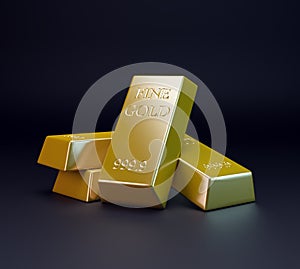 Three gold bars