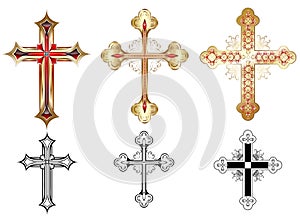 Three gold cross