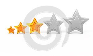 Three gold star for ranking