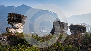 Three Gorges Tribe Scenic Spot along the Yangtze River. Yichang city, Hubei province, China