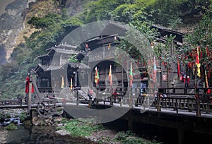 Three Gorges Tribe Scenic Spot along the Yangtze River, Yichang Hubei / China