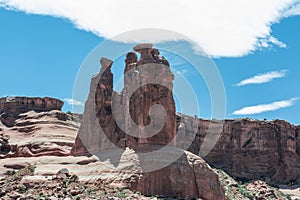 Three Gossips in Arches National Park, Utah photo