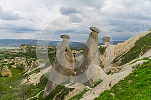 The Three Graces or Beauties in Cappadocia, Turkey