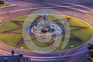 The Three Graces Fountain in Malaga