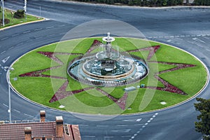 The Three Graces Fountain in Malaga