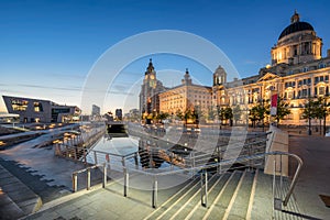 The Three Graces on Liverpools waterfront