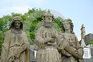 The Three Graces Statue Close Up photo