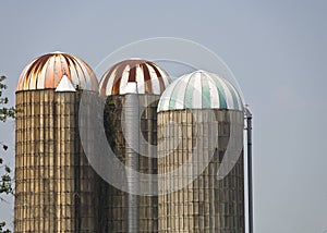 Three Grain Silos