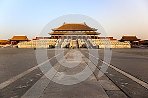 Three Great Halls. Forbidden City. Beijing, China.